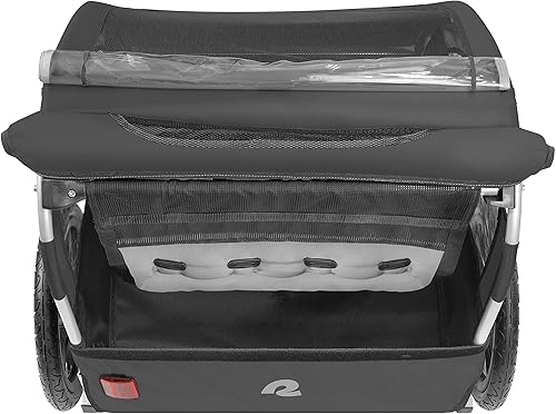 Miniatura 2 de Retrospec Rover - Remolque para bicicleta para niños, individual y doble pasajero, plegable