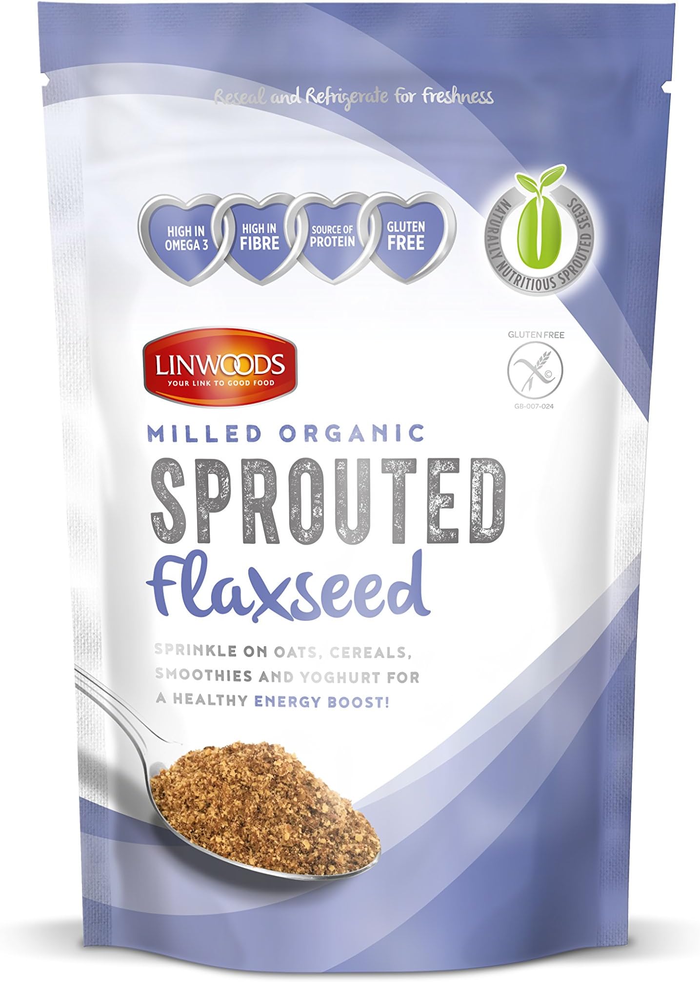 Linwoods Sprouted Milled Organic Flaxseed, 360 g