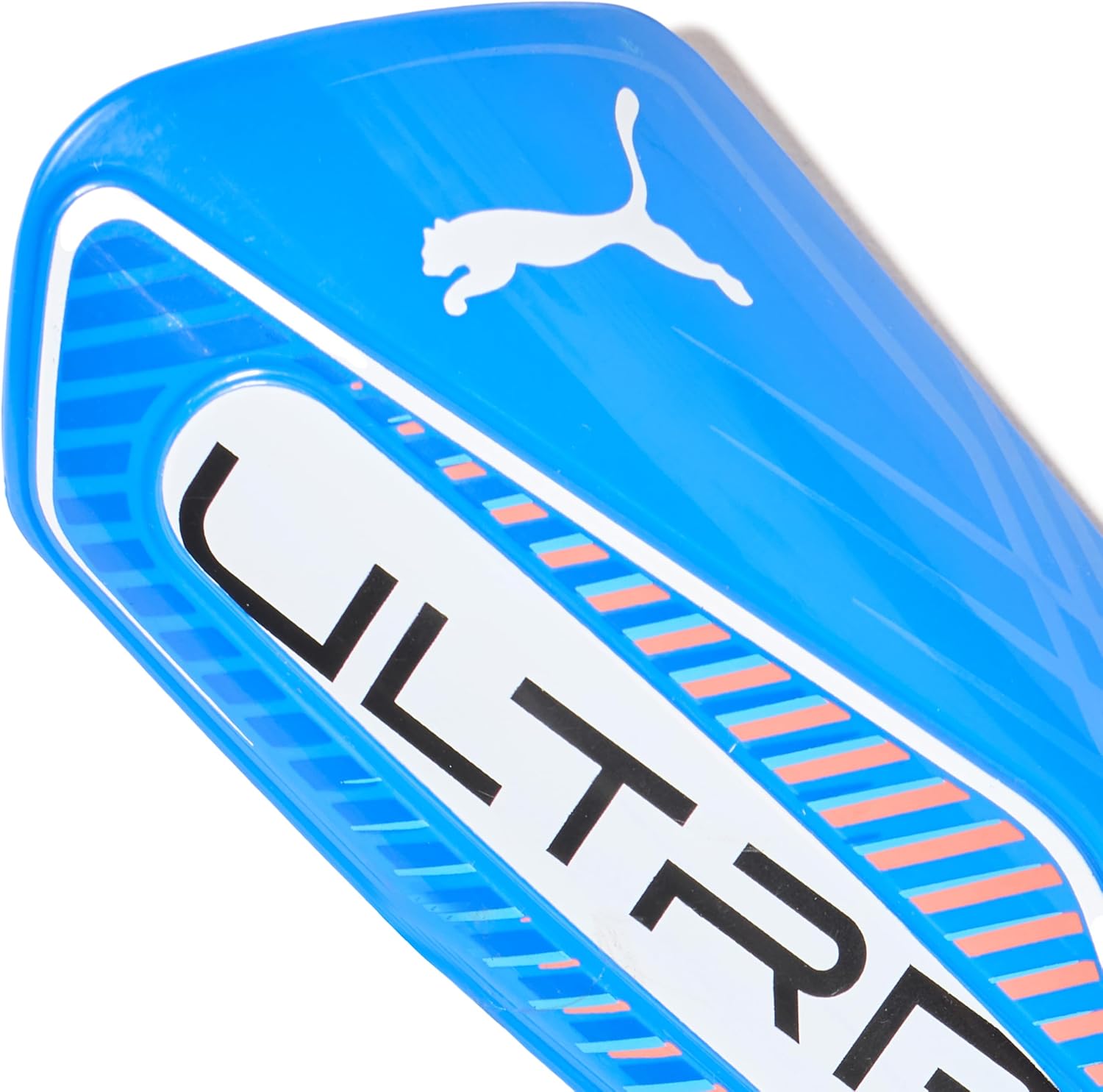 PUMA Unisex Ultra Light Sleeve Soccer Shin Guards, Ultra Blue-White-Glowing Red AH25, XL
