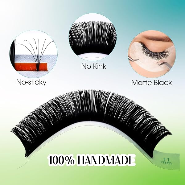 Extension Ciglia, 0,07 mm C Curl 2D 3D 4D 5D 6D 7D 10D Extension Ciglia Volume Russo mix 8-14mm Seta Naturale Ciuffi Ciglia Individuali per Salone Professionale di GEMERRY (0.07-C curl-Mix) - 3