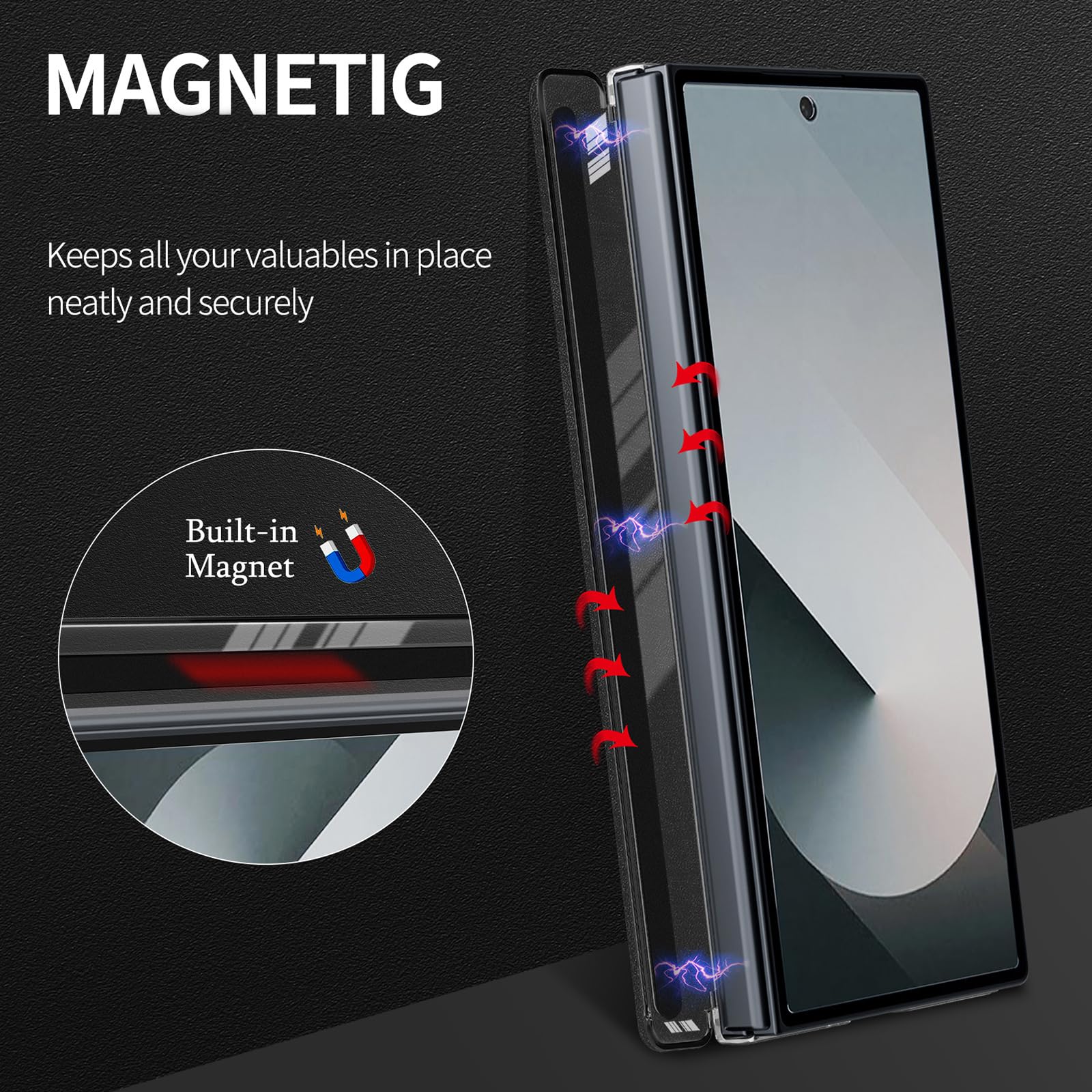 Cover Per Samsung Galaxy Z Fold 8 Ultra, Sottile Duro Custodia Posteriore