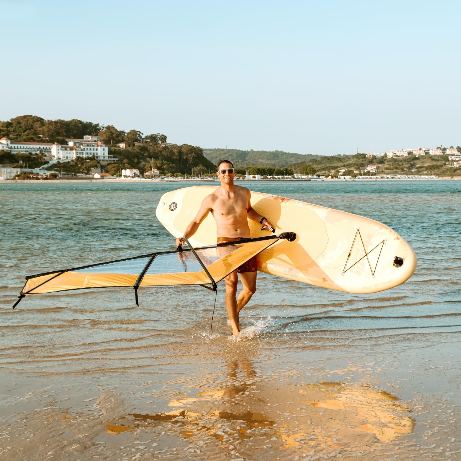 VirtuFit SUP Board Surfer 305 gonfiabile con vela da windsurf – Stand Up Paddle Board Rosai nkl. Accessori – Paddle – Pompa – Borsa per il trasporto – Supporto GoPro – Principiante – Avanzato – 305 x