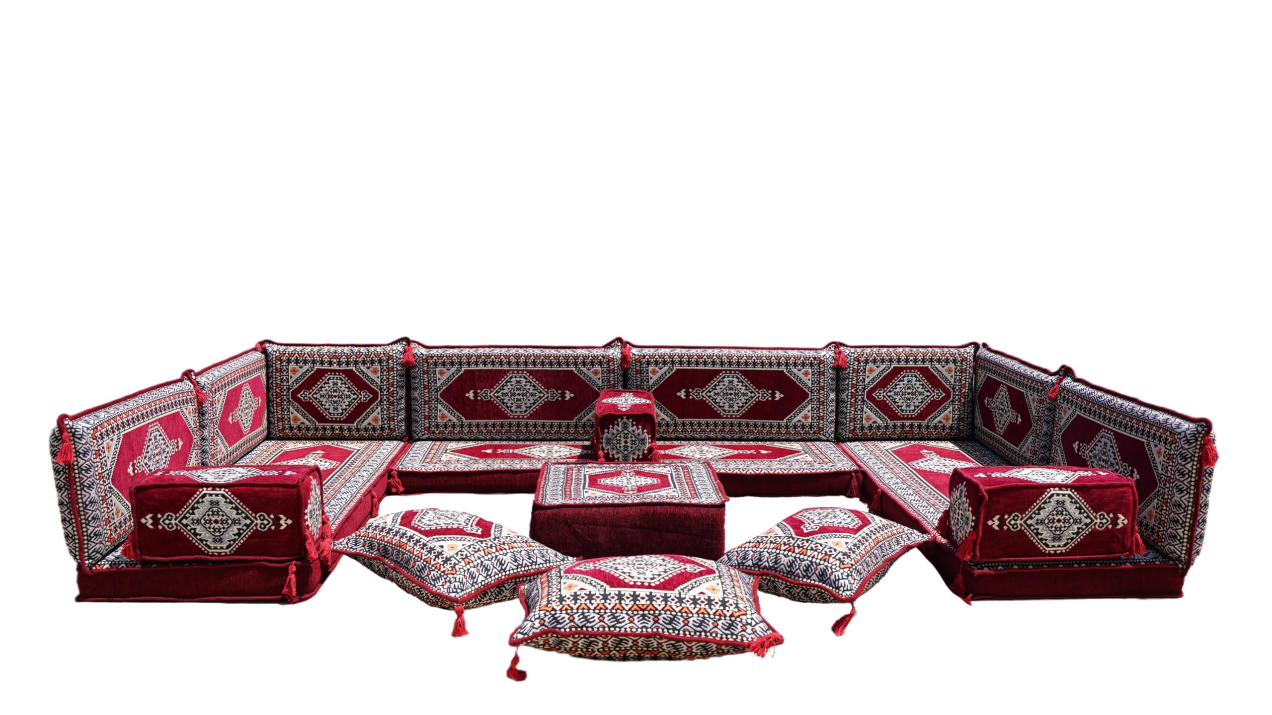 arabicsofa Traditional Arabic Floor Sofa Set – Moroccan Floor Sofa – Jordanian Iraqi Living Room