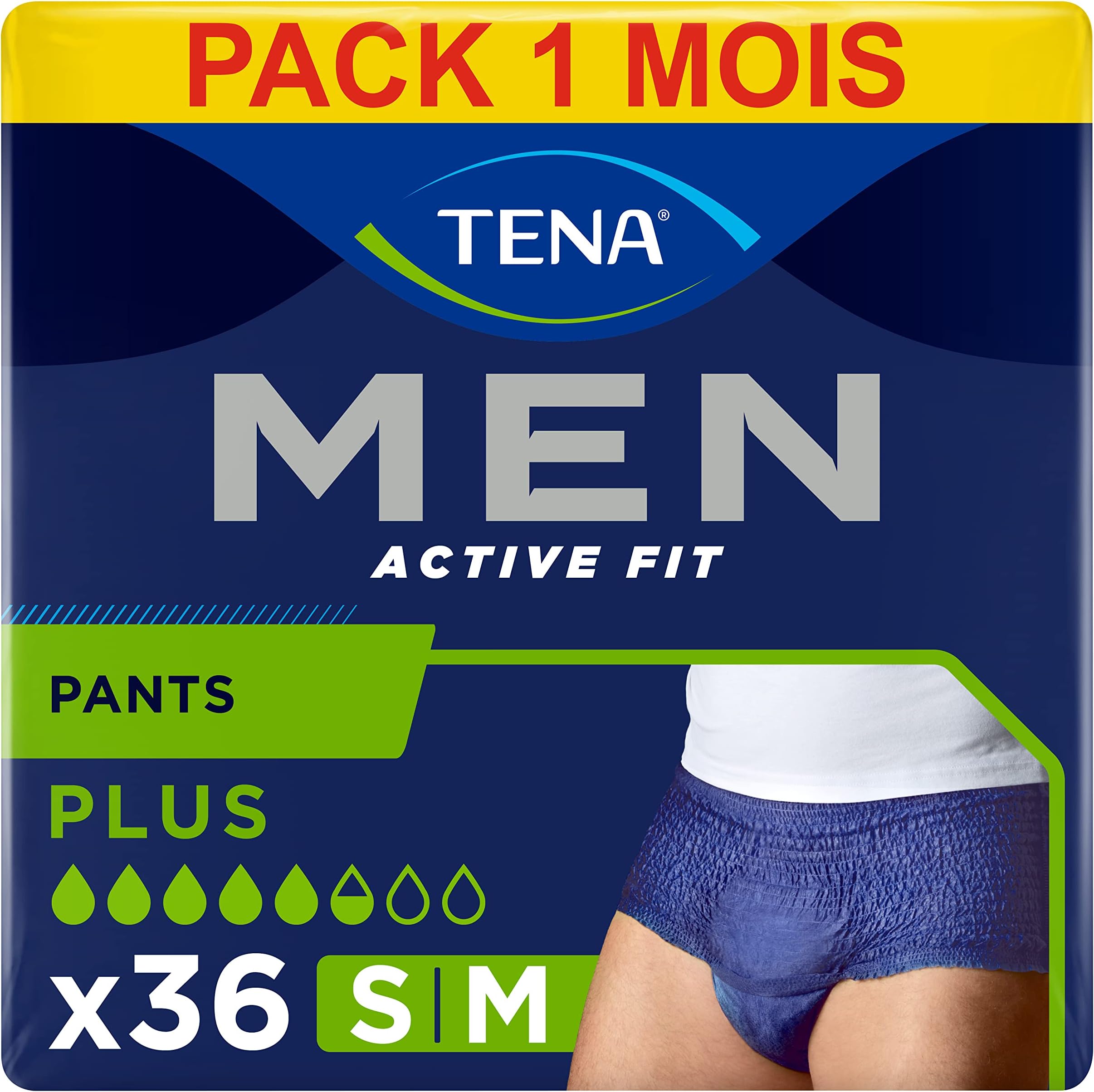 Men Active Fit Pants Plus Size S/M - 4 Packs of 9