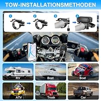 Lieberwell Vízálló Motoros USB Töltő 12V-24V Quick Charge 3.0 Type-C + USB-A LED Voltmérővel és Kapcsolóval 2