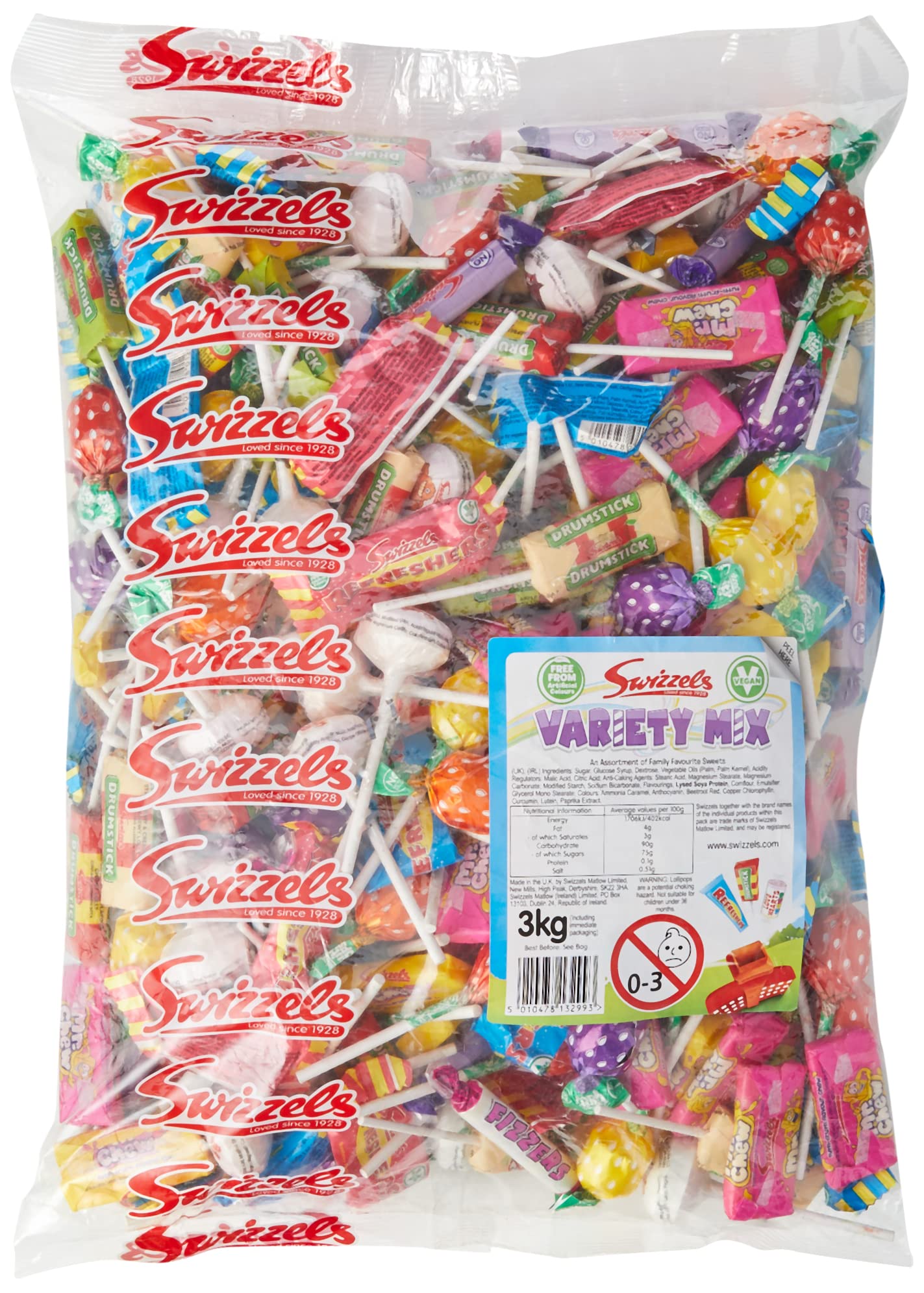 Buy Swizzels Variety Mix, Bulk Mixed Sweets and lollipops Bag, 3 kg