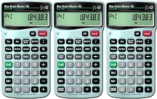 Calculated Industries 3405 Real Estate Master IIIx Residential Real Estate Finance Calculator | Clearly-Labeled Function Keys | Simplest Operation | Solves Payments, ARMs, Combos, More (Thrее Расk)