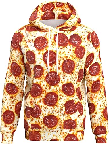 Goodstoworld - Sudadera con capucha unisex con estampado gráfico 3D y bolsillos, tallas S a 3XL