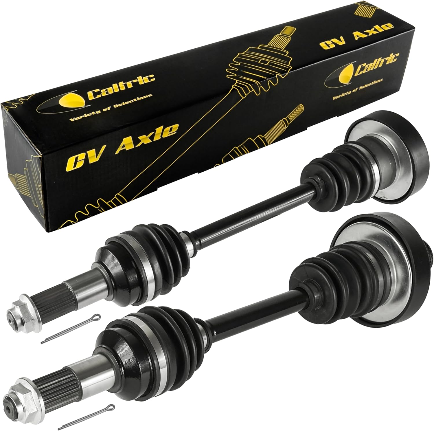 Caltric Rear Right And Left Complete Cv Joint Axles Compatible with Yamaha Grizzly 660 Yfm660F 4X4 2003 2004 2005 2006 2007 2008