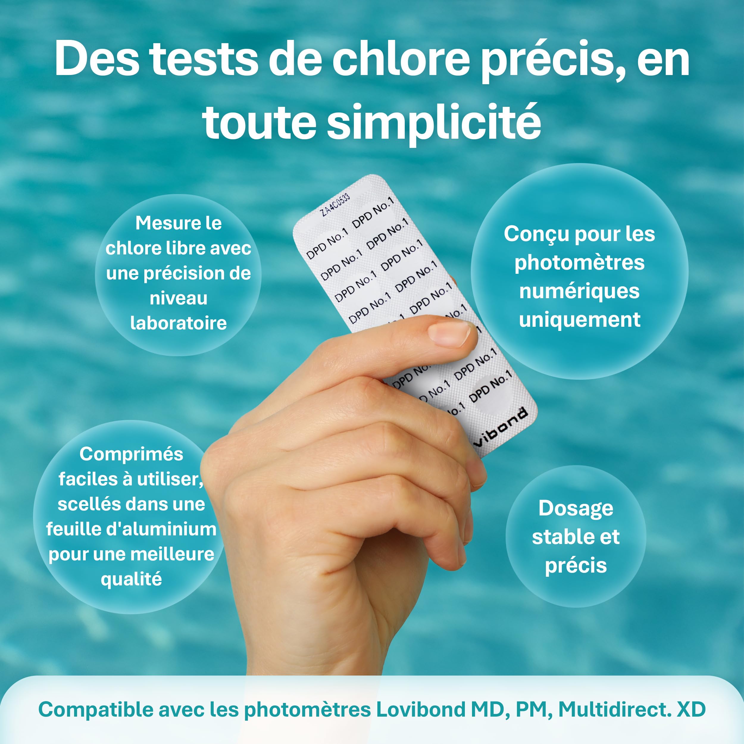 Lovibond DPD No 1 Free Chlorine Tablets - 250