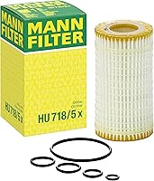 Vista 1 de Mann Filter HU 718/5 x Filtro de aceite de cartucho de repuesto compatible con Dodge Sprinter 2500 Van (2007-2008), Sprinter 3500 Van (2007-2008)