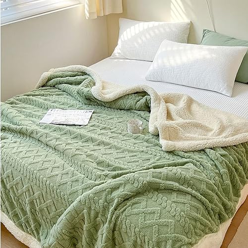 Miniatura 7 de Manta gruesa de imitación de cachemira, suave manta de piel sintética Sherpa para otoño, acogedora manta de vellón para cama, tamaño King extra