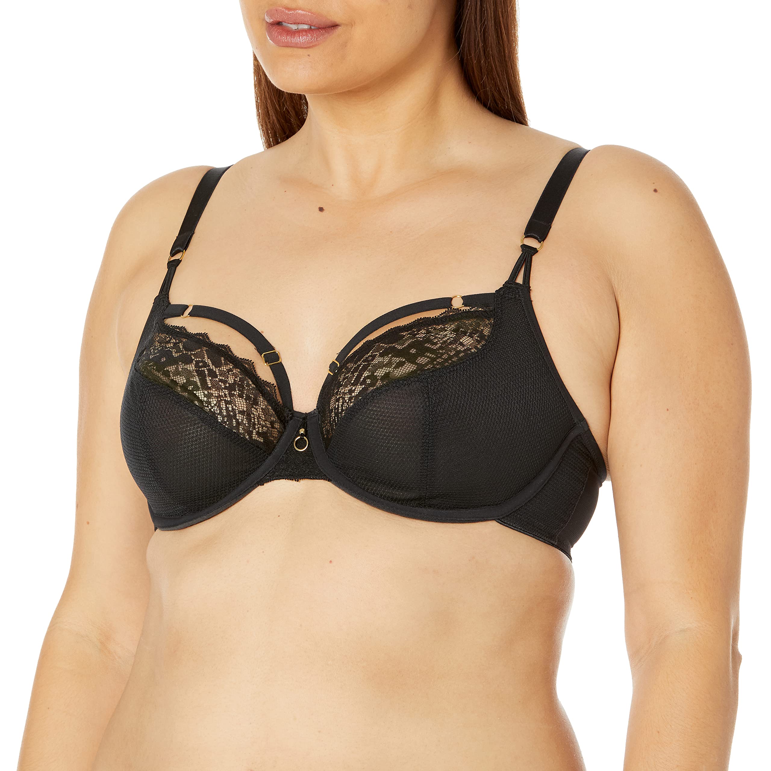 Freya Women's Temptress Underwire Plunge Bra, Black, 32F