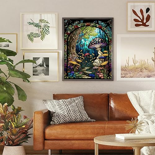 Vista 56 de xackcme Pintura de montaña por números para adultos, pintura de paisaje por número sobre lienzo sin marco, pintura al óleo de paisaje lunar