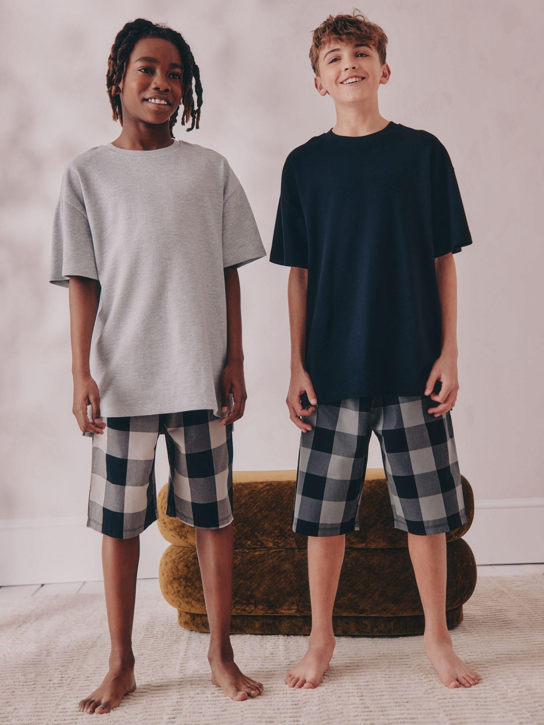 NEXT Niños Pack de Dos Pijamas con Tejido de Cuadros
