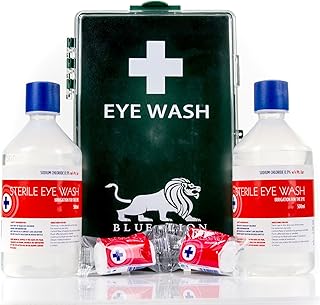 Eye Wash Emergency Treatment Kit & Wall Bracket
