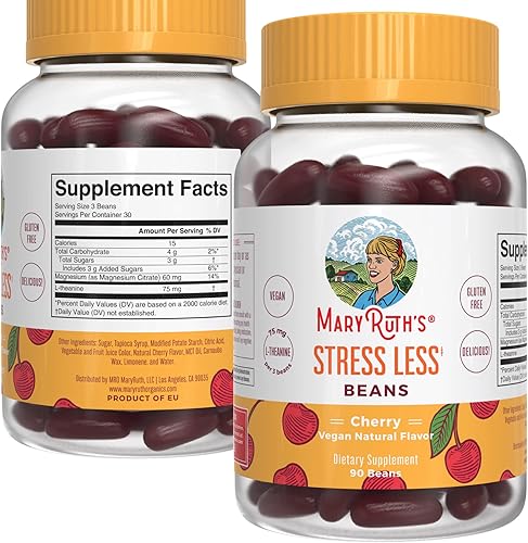 Miniatura 4 de MaryRuths Citrato de magnesio y L-teanina  Calma relajación estrés y apoyo inmunológico  Apoyo inmunológico