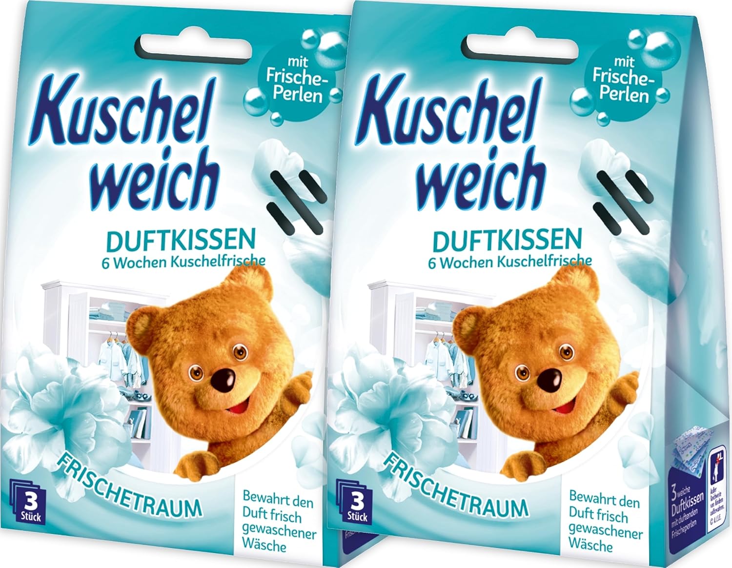 Scented Pillows Fresh Dream - Set of 6 Cushions, 2 Packs | Long-Lasting Fragrance | Made in Germany