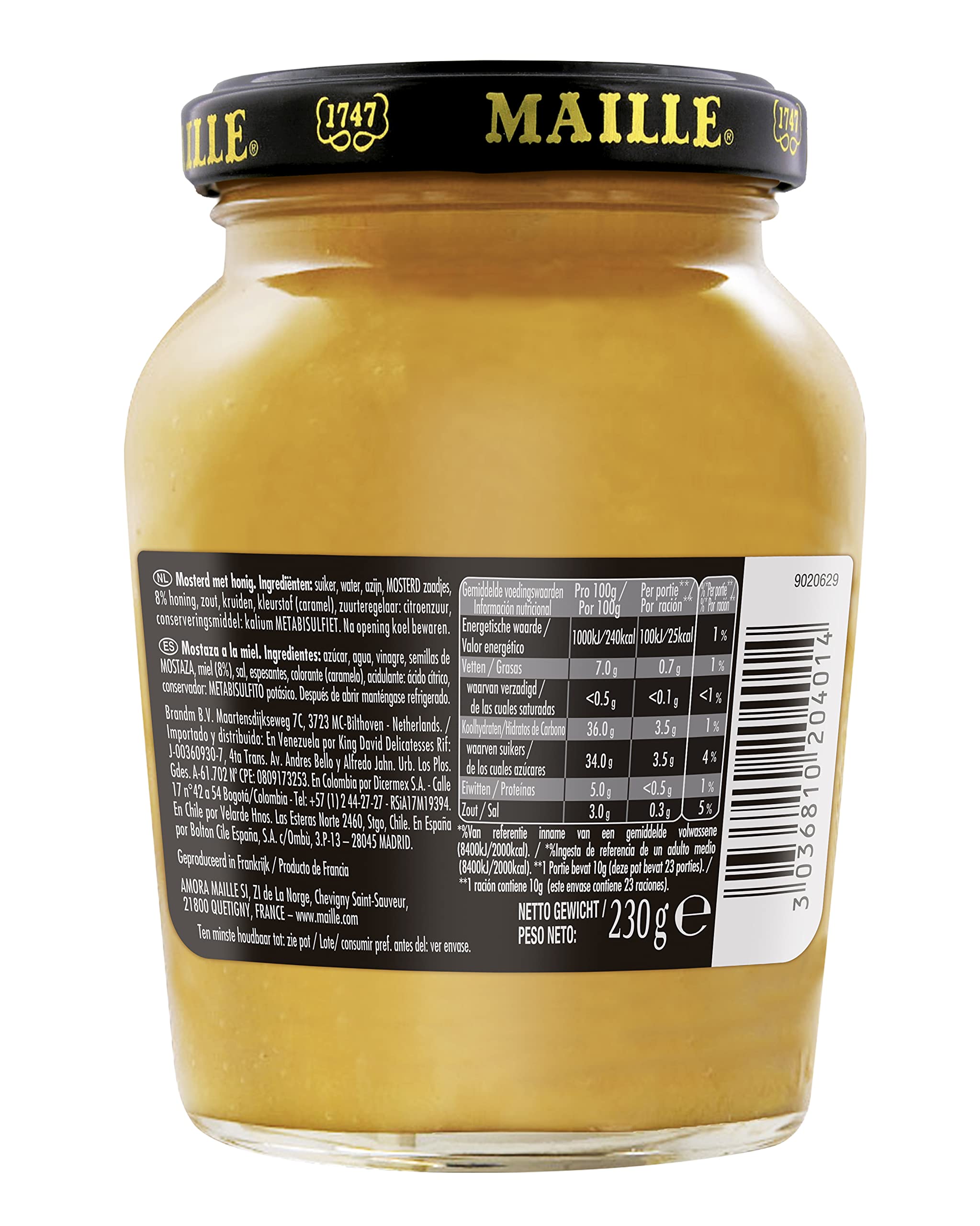 Maille A La Miel Mostaza 230 Gramo