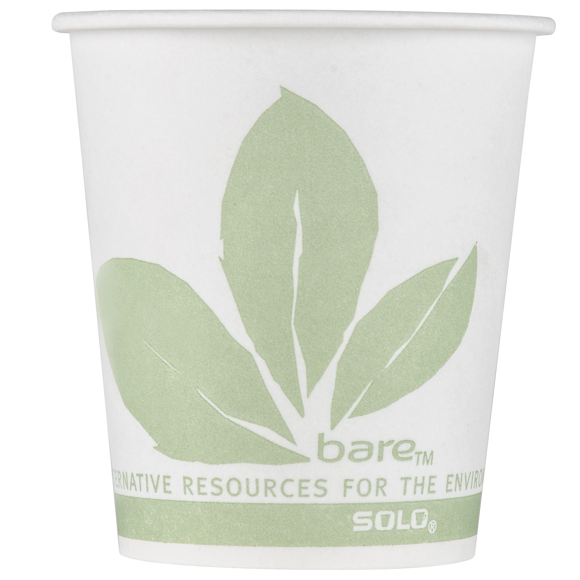 Bare Eco-Forward 3 oz. Wax Treated Printed Paper Cold Cup - 100/Pack