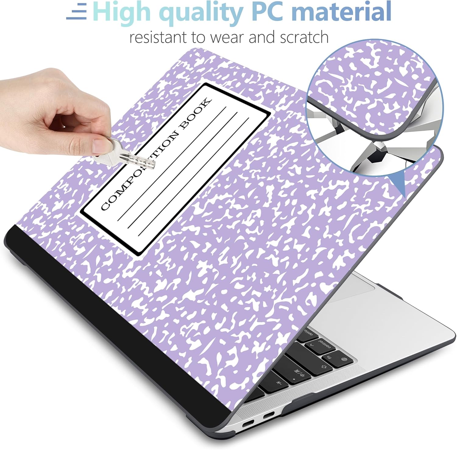 MEEgoodo Funda para MacBook Air de 13 pulgadas 2021 2020 2019 2018 lanzada A2337 M1 A2179 A1932 con Touch ID, carcasa rígida de plástico y cubierta