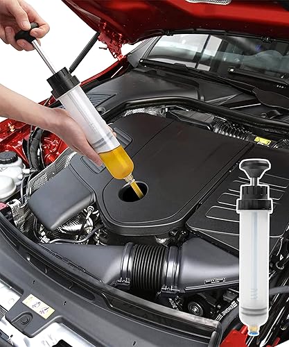 Miniatura 6 de Bomba extractora de aceite, accesorios para automóvil, bomba de transferencia de fluidos de 200 CC con manguera larga y tubos de extensión, jeringa
