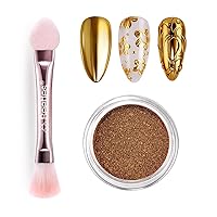 Vista 10 de Beetles Polvo de Uñas Cromado Blanco para Uñas de Gel, Polvo de Uñas Cromado Perlas, Polvo de Uñas con Efecto Espejo, Polvo de Uñas de Gel