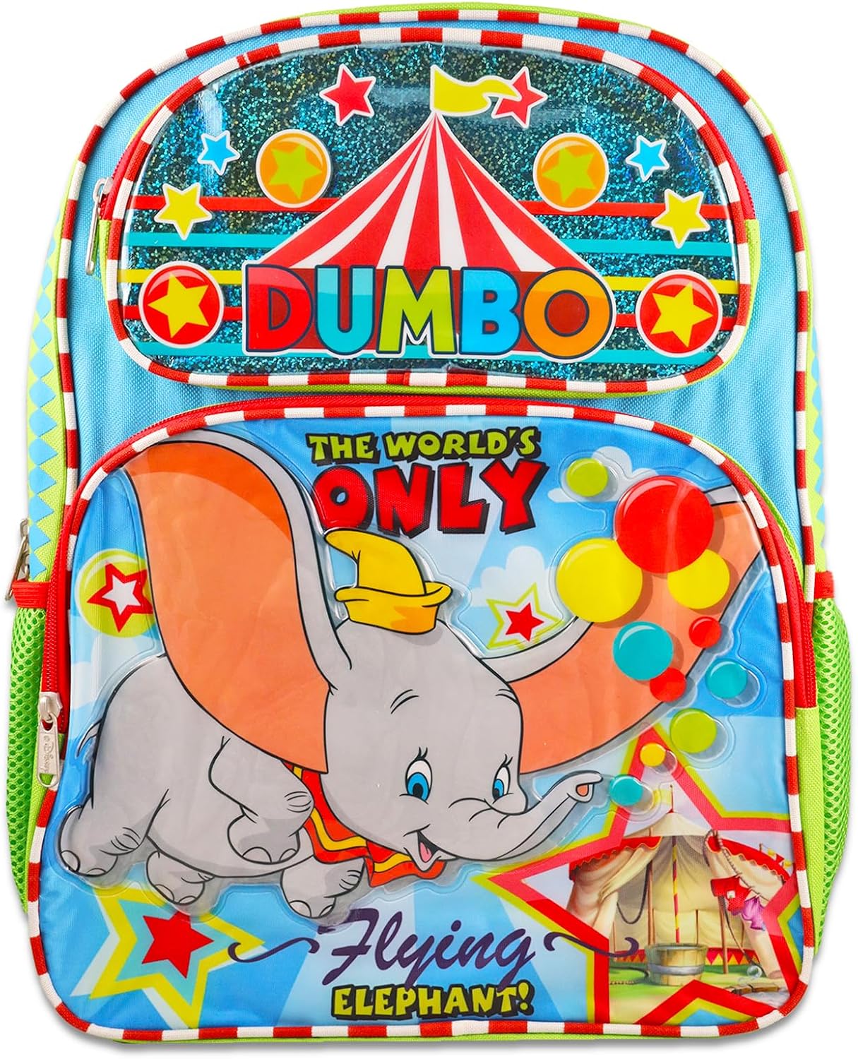 Disney Dumbo Backpack & Lunch Box Set Kids - Bundle with 16" Dumbo Backpack, Dumbo Lunch Box, Water Bottle, Tattoos, More | Disney Dumbo Backpack For Boys, Girls