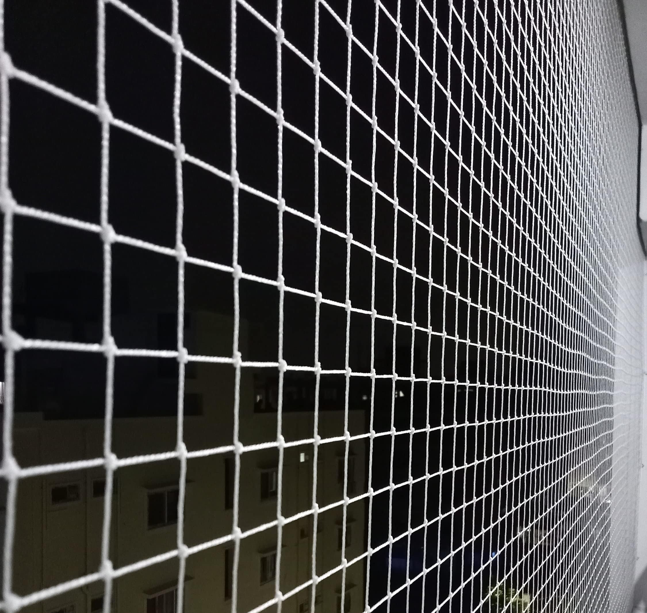 Navagraha 15x10 ft Anti Bird Net for Balcony & Window | Pigeon Net, Kabootar Jali, White HDPE UV Mesh | Bird Guard Safety Net for Terrace, Garden, Roof | (15x10 ft) with Cable Ties