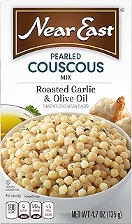 Near East Oil Pearled Couscous, Roasted Garlic & Olive, 4.7 Ounce, Pack ...