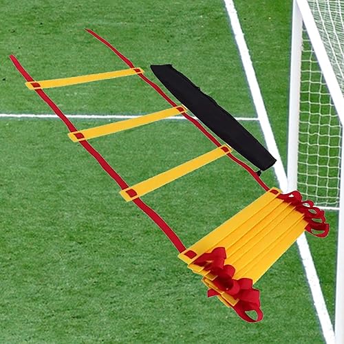 Winning Beast Escalera de agilidad de 8-12 a 16 pies Equipo de entrenamiento de velocidad para niños y adultos con bolsa de transporte