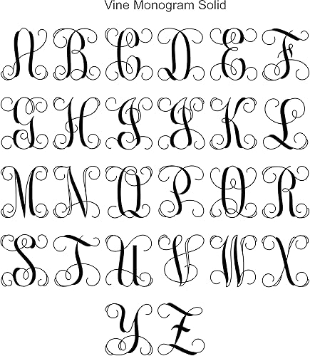 Miniatura 3 de Carta personalizada del monograma del metal, monograma modificado para requisitos particulares de la