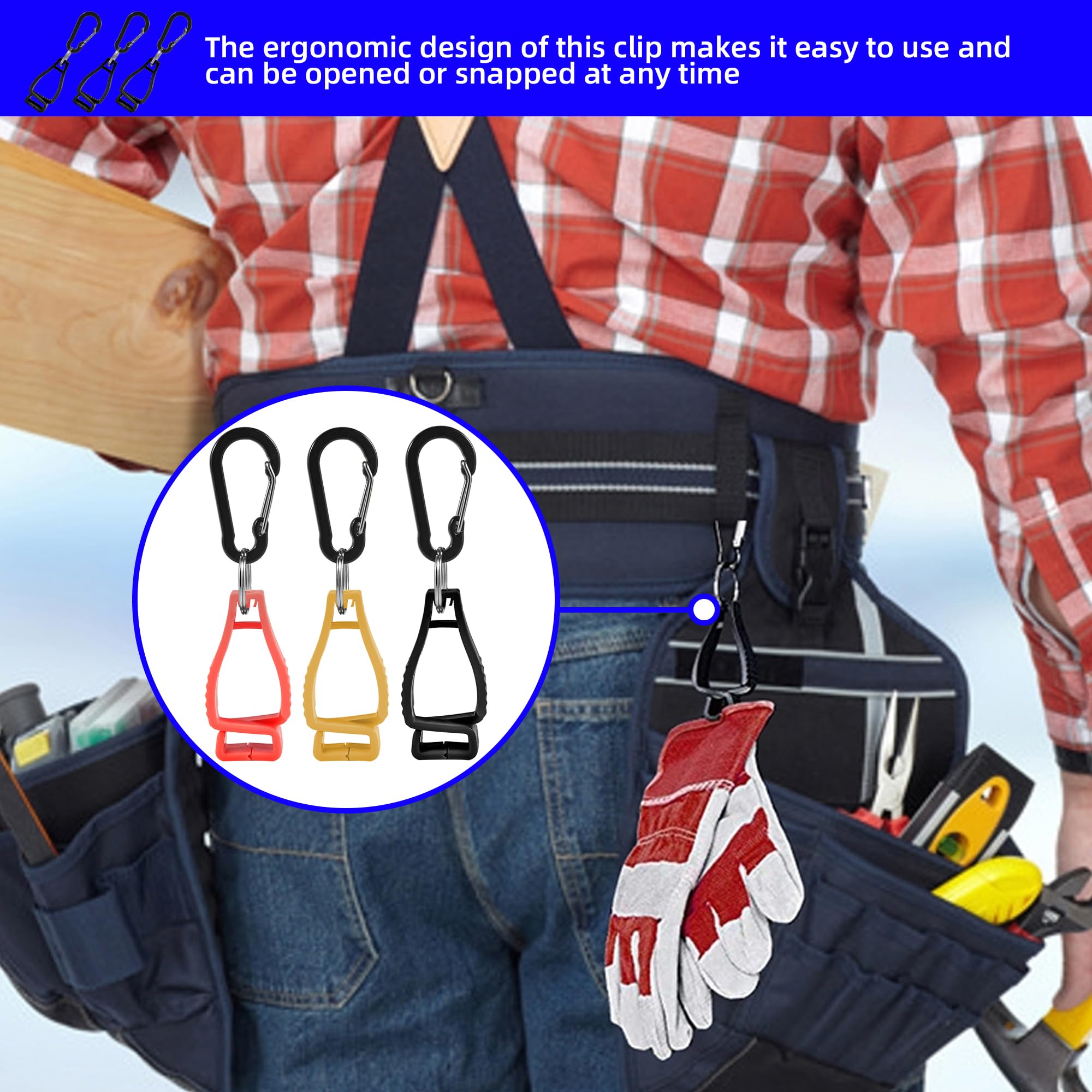 30 Stück Arbeitshandschuhe Clip für Arbeitshandschuhe Clip für Arbeitshandschuhe Clip Arbeitssicherheitsclip Handschuhclip für Arbeiter