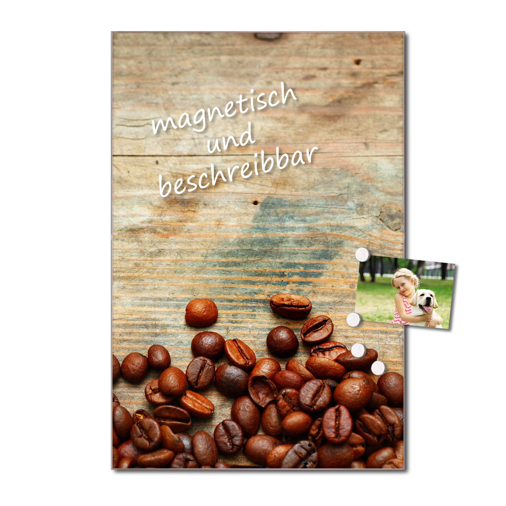 banjado Glas-Magnettafel 40x60 für Küche und Rezepte, beschreibbar