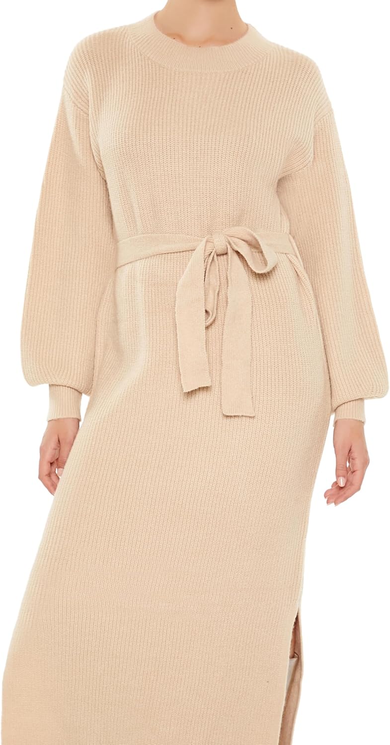 Forever 21 Womens Tie-Front Midi Sweater Dress - Image 5