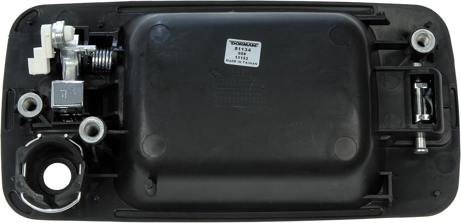 Dorman 81134 Front Driver Side Exterior Door Handle Compatible with Select Acura/Isuzu Models, Chrome Lever and Black Housing