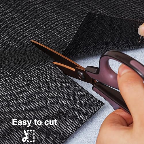 Miniatura 9 de Myir JUN Placemats Set of 8, Vinyl Woven Placemats Place Mats Indoor Set of 8 Washable Table Mats Non-Slip Place mats for Dining Table