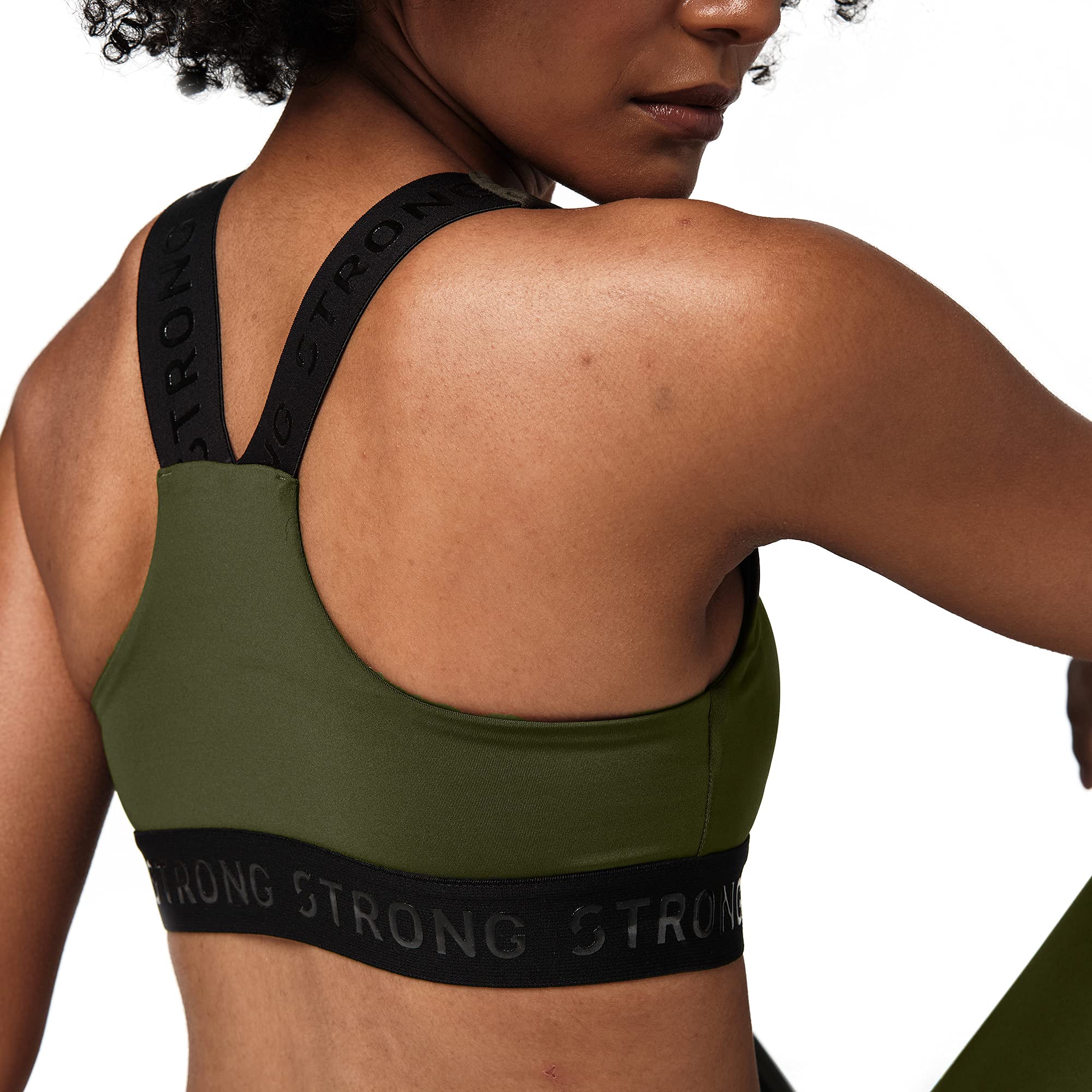 STRONG by Zumba Damski biustonosz sportowy Strong Id Active Fitness Odzież sportowa High Impact Trening Topy, Żakard mech, S