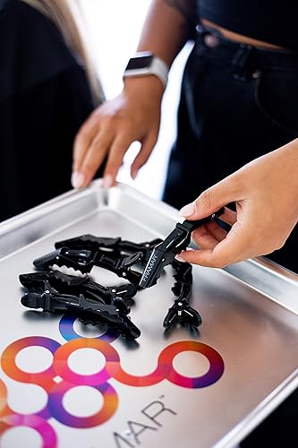 Miniatura 5 de FRAMAR Pinzas para el cabello negras 10 unidades pinzas para el cabello para mujer pinzas de pelo de cocodrilo de alta calidad pinzas para peinar