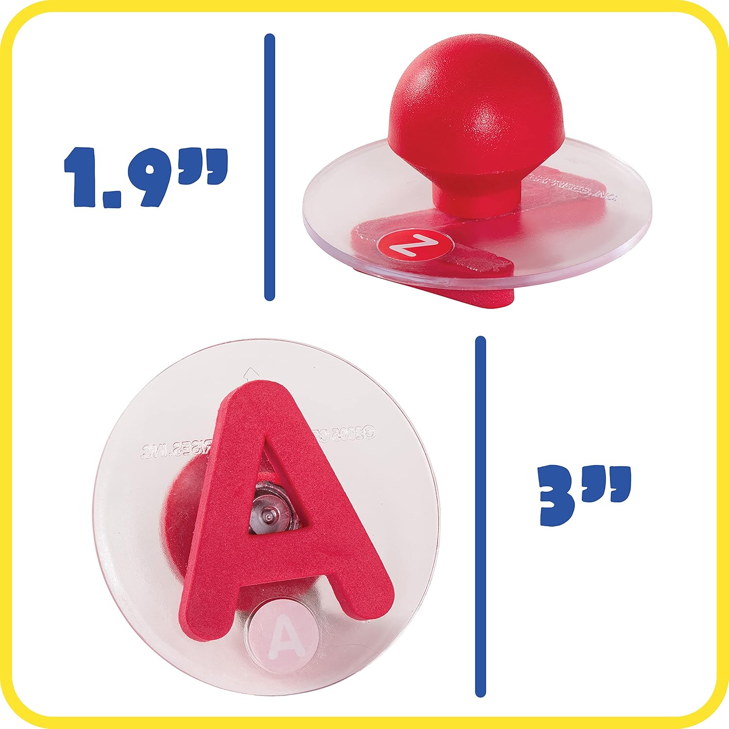 READY 2 LEARN Giant Stampers - Alphabet - Uppercase - Set of 28 - Easy to Hold Foam Stamps for Kids - Arts and Crafts Stamps for Displays, Posters, Signs and DIY Projects