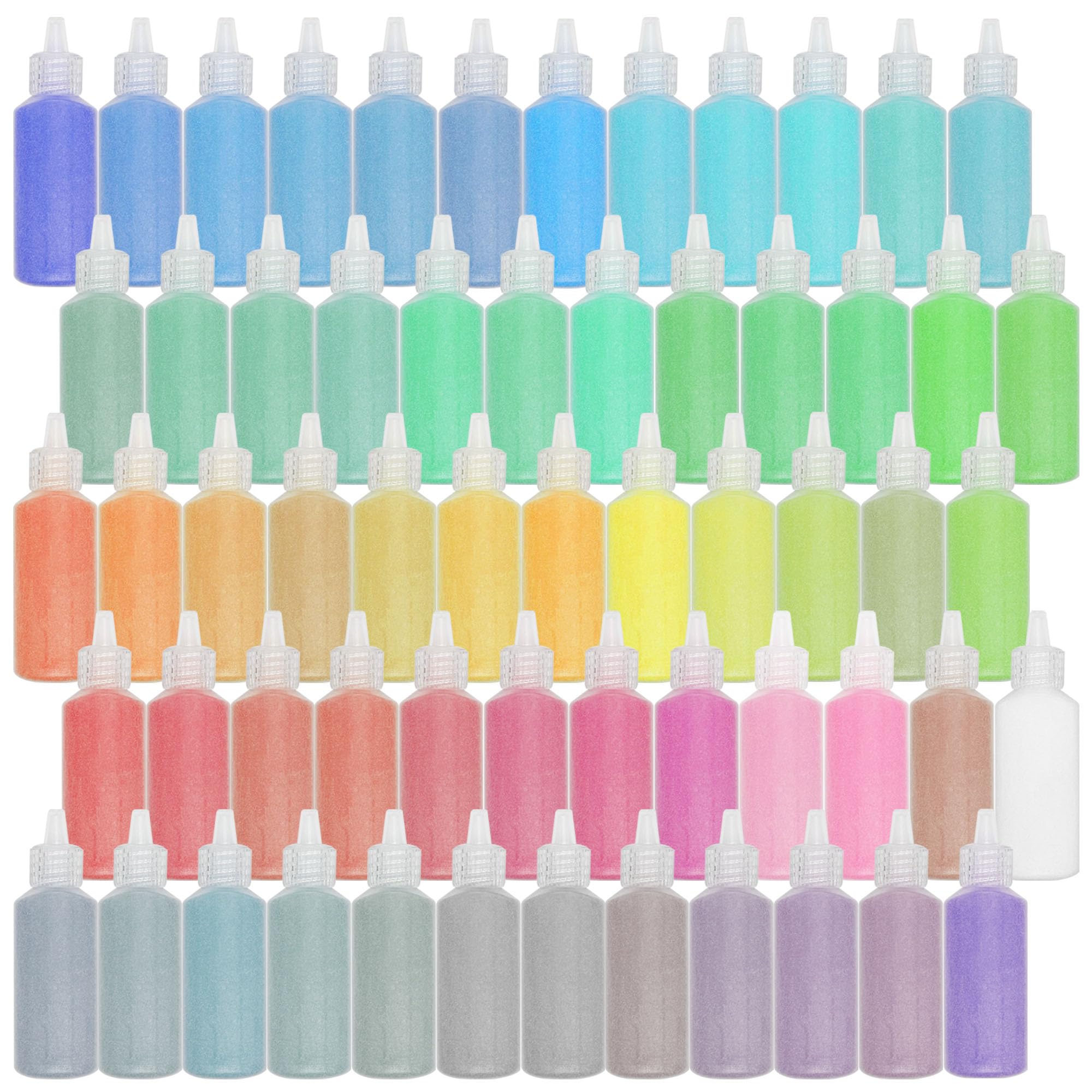 Yayatty Art Sand Kit - 60 Color Bottles for DIY Drawing, Painting and Crafts - Arts and Crafts Kit for Decor and Collection