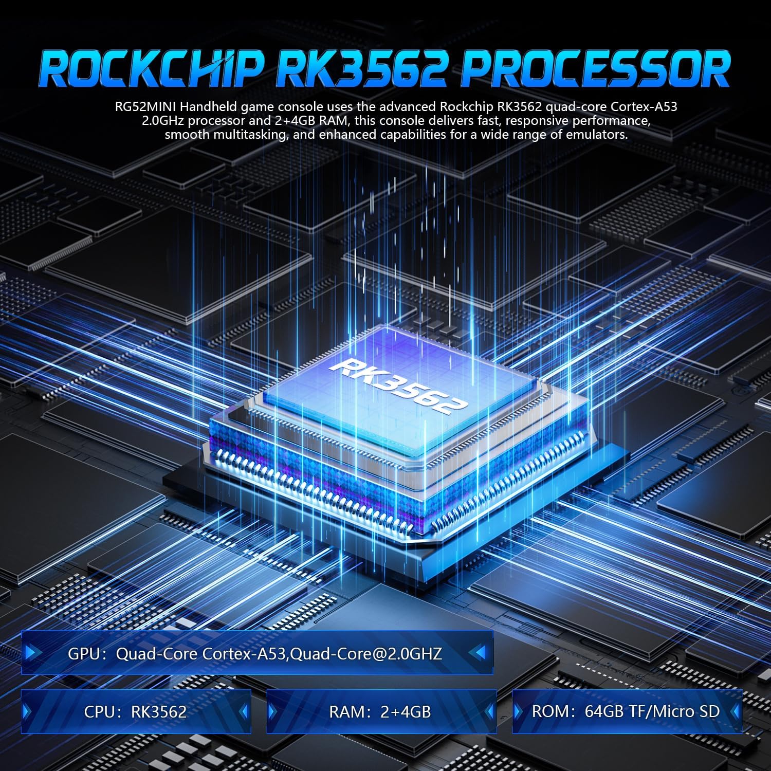 RG52MINI Retro Handheld Game Console, 5.5 Inch IPS Screen, Portable Dual System, 64GB Support 30+ Emulator&22000+ Classic Games, WiFi Networked Fighting, HDMI TV Output, 5000mAh Battery(Gray 64GB) 4 81DMdMFbZlL. AC SL1500