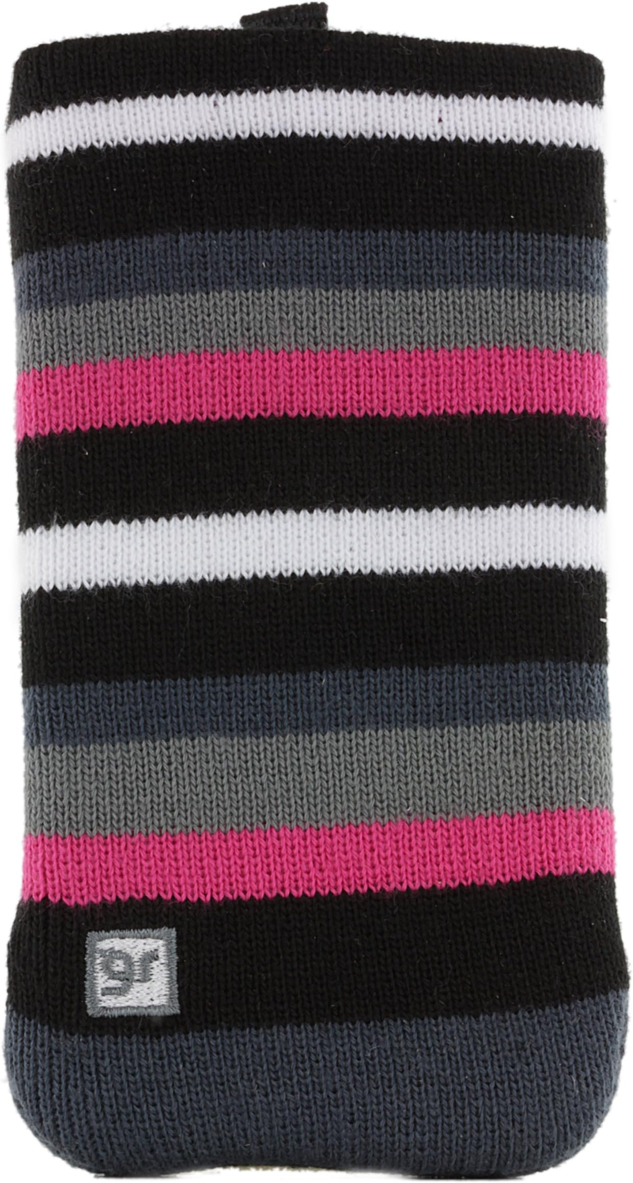 Glamrox Universal Smartphone Cleaning Sock - Black / Pink / White / Grey Striped