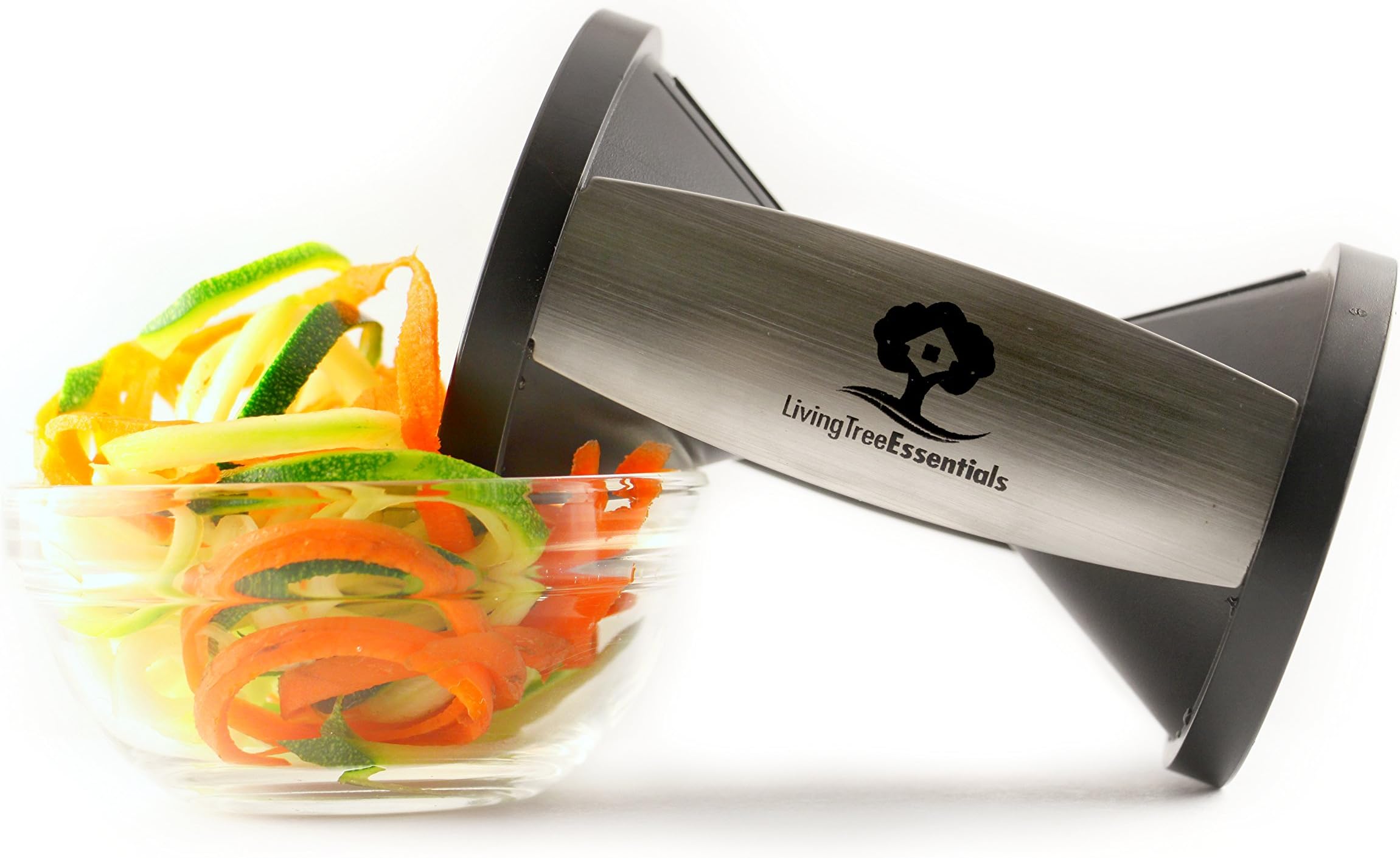 Spiral Vegetable Slicer Spiralizer - Veggie Zucchini Pasta Noodle Spaghetti Maker - Hand Held Peeler Kitchen Tool with Stainless Steel Blade - Premium, Best and Highest Quality on the Market