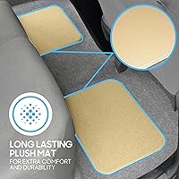Vista 65 de BDK Premium Carpet Floor Mats for Cars - Universal Fit Interior 4-Piece Car Mats Full Set with Vinyl Heel Pad Protector - Cute Car Accessories