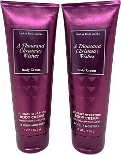 Bath & Body Works Ultimate Hydration Body Cream For Women 8 Fl Oz 2- Pack (A Thousand Christmas Wishes)