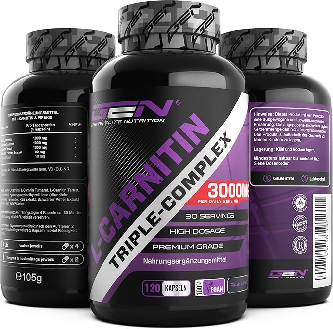 LCarnitine Triple Complex 3000 mg per Daily Serving Premium