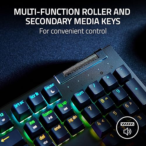Miniatura 4 de Razer BlackWidow V4 X Teclado mecánico para juegos interruptores amarillos lineales y silenciosos - 6 teclas macro - Chroma RGB - Teclas ABS