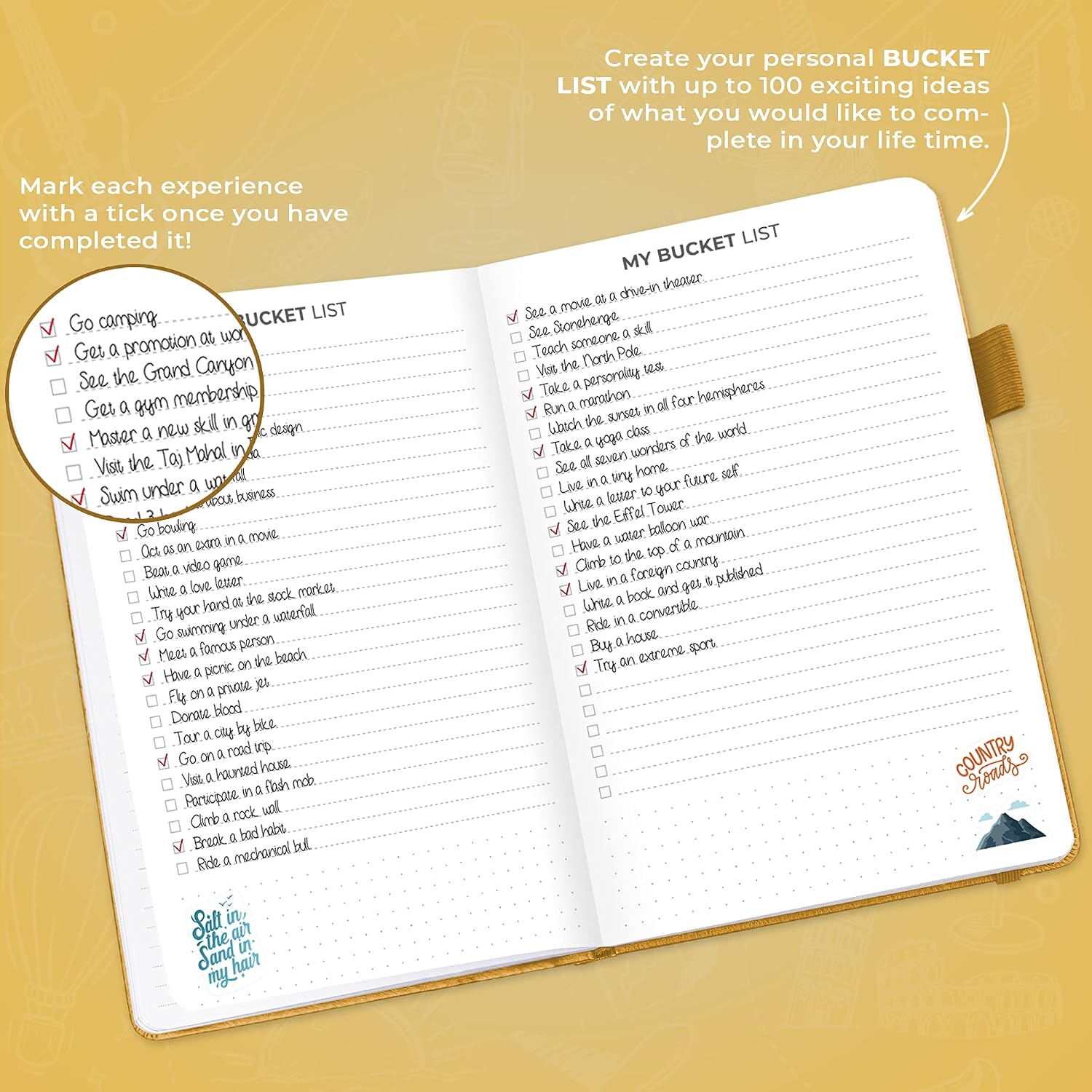 Clever Fox Bucket List Journal, Inspirational Book for Memories & Adventures - Image 5