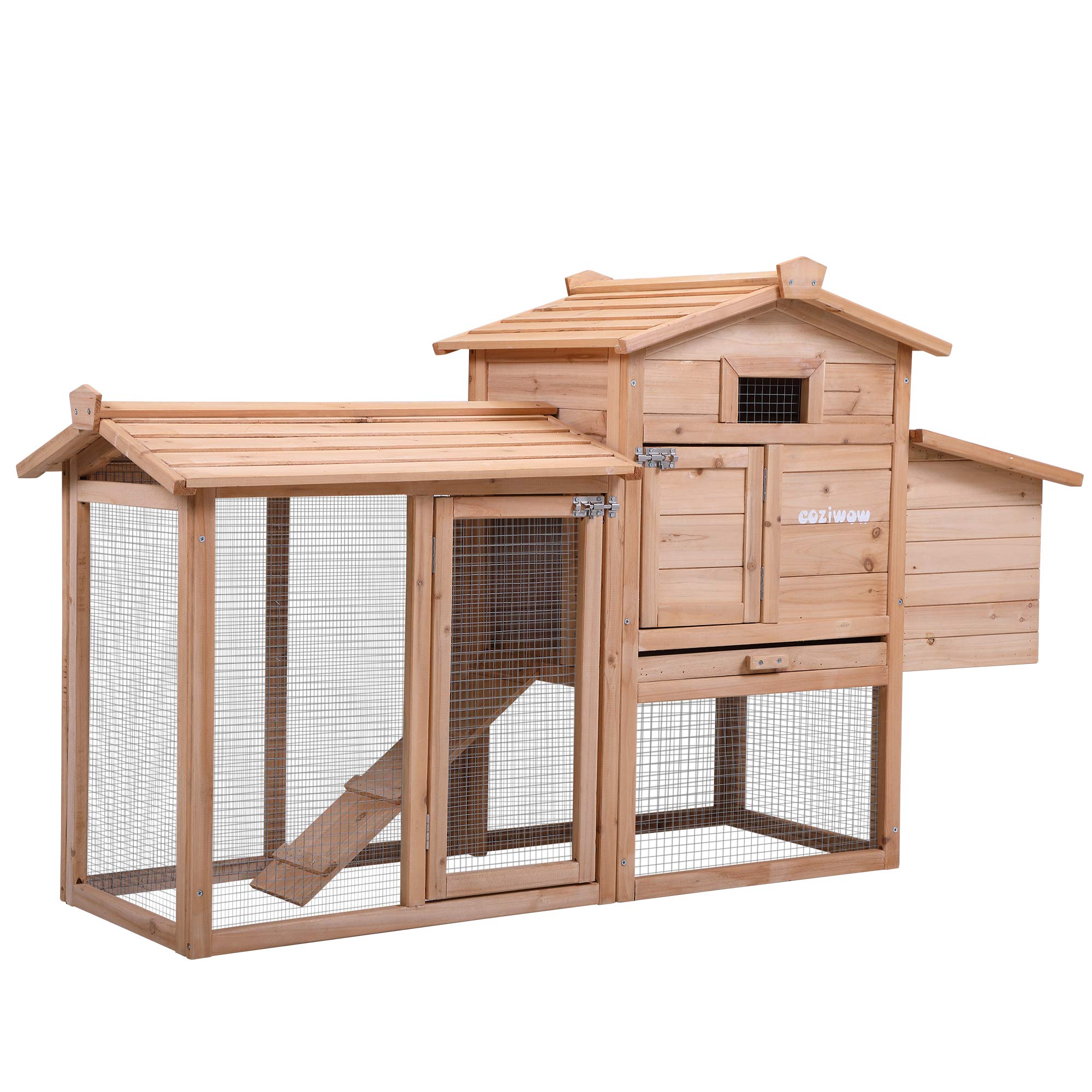 Buy Sandinrayli Rabbit Hutch,Outdoor Wooden Pet Bunny House Wooden Cage
